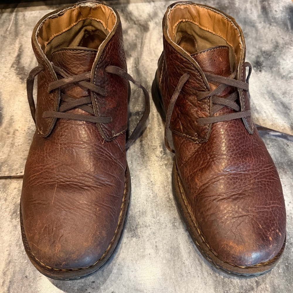 Clarks Dark Brown Leather Chukka Boots